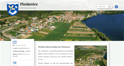 Desktop Screenshot of plenkovice.cz