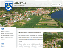 Tablet Screenshot of plenkovice.cz